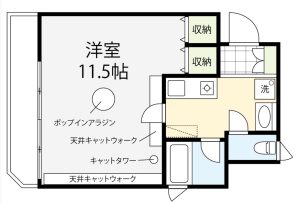 302号室　間取り図